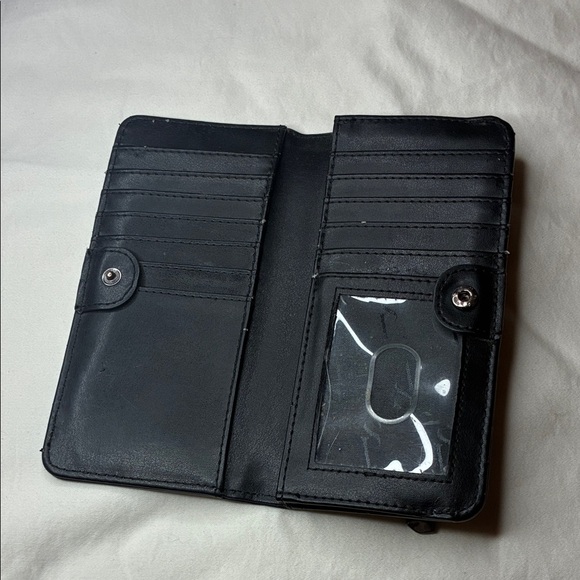 Simply Vera Deep Blue Women’s Snap and Zip Embossed Wallet - Picture 5 of 9